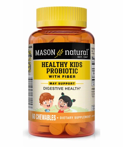 Mason Natural Healthy Kids Probiotic with Fiber Chewables Perspective: front