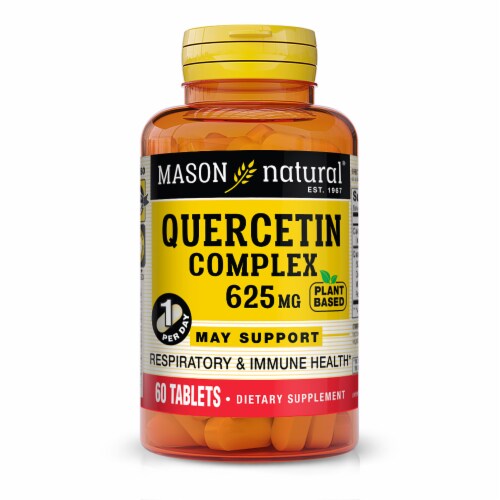 Mason Natural Plant Based Quercetin Tablet Perspective: front