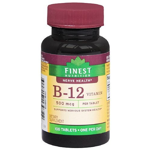 Finest Nutrition Vitamin B12 Tablets 500mcg, 100 ct Kroger