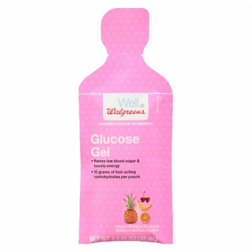 Walgreens Fruit Punch Glucose Gel Perspective: front