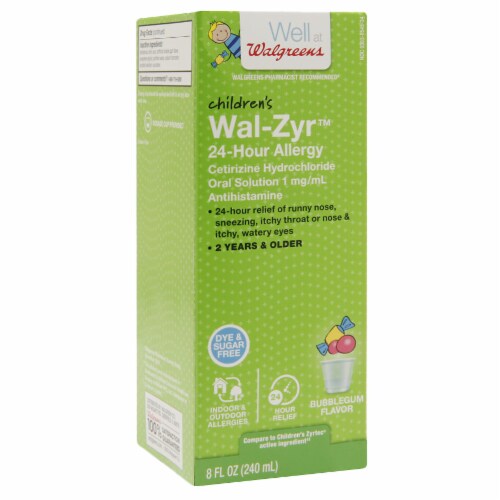 Walgreens Children's WalZyr Bubblegum Flavor Liquid Allergy Medicine