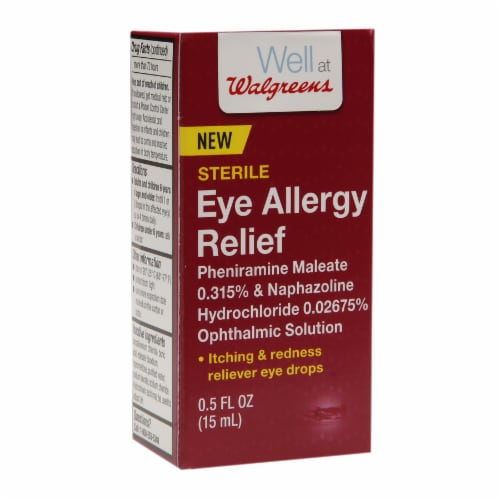 Walgreens Sterile Eye Allergy Relief Eye Drops Perspective: front