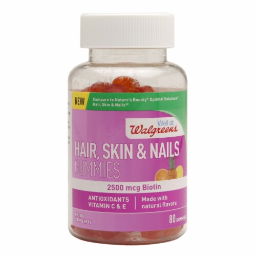 Walgreens Hair Skin & Nail Dietary Supplement Gummies, 80 ct Kroger