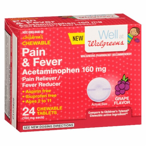 Walgreens Children's Grape Flavor Pain Reliever & Fever Reducer