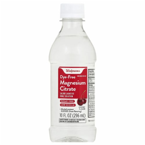 Walgreens Sugar Free Magnesium Citrate Cherry Flavor Saline Laxative, 10 fl  oz - Kroger