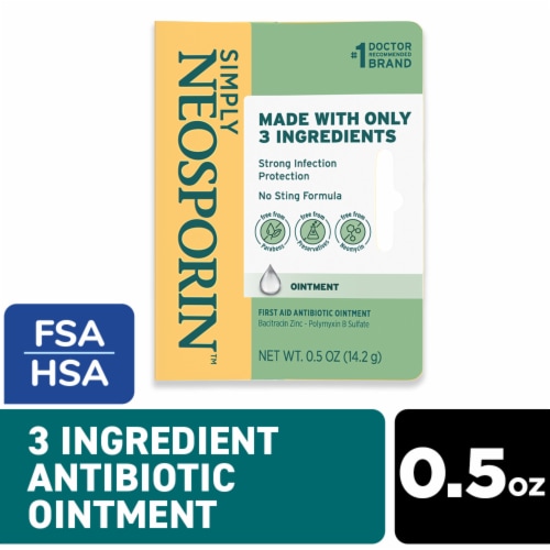 Simply Neosporin Formula 3-Ingredient Antibiotic Ointment Perspective: front