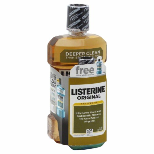 Listerine Original Antiseptic Mouthwash Bonus Pack Perspective: front