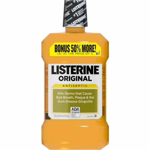 Listerine Original Antiseptic Mouthwash, 1.5 L