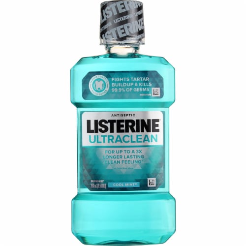 Listerine Ultraclean Cool Mint Antiseptic Mouthwash, 250 mL