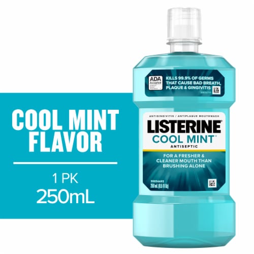 Listerine Cool Mint Antiseptic Mouthwash, 250 ml - Kroger