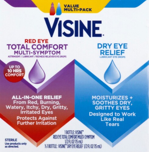 Visine Eye Drops Value Pack, 2 ct / 0.5 fl oz - Fry's Food Stores