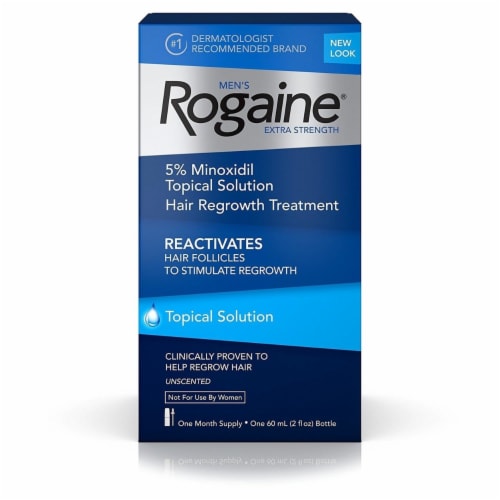 Rogaine Men's Extra Strength Minoxidil Unscented Topical Growth 2 fl oz - Fred Meyer