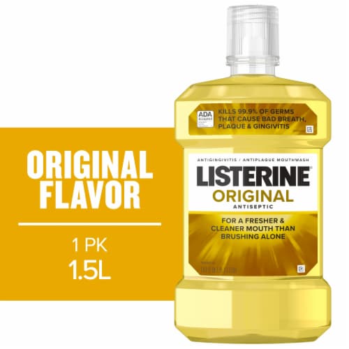Listerine Original Antiseptic Mouthwash Perspective: front