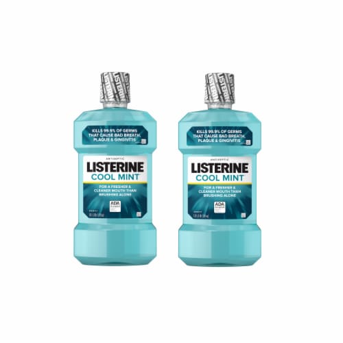 Listerine® Cool Mint Mouthwash, 2 ct / 1 L - Smith's Food and Drug