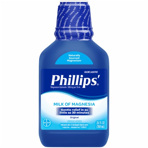 Phillips' Milk Of Magnesia Liquid Laxative, Original, 4 Fl Oz 