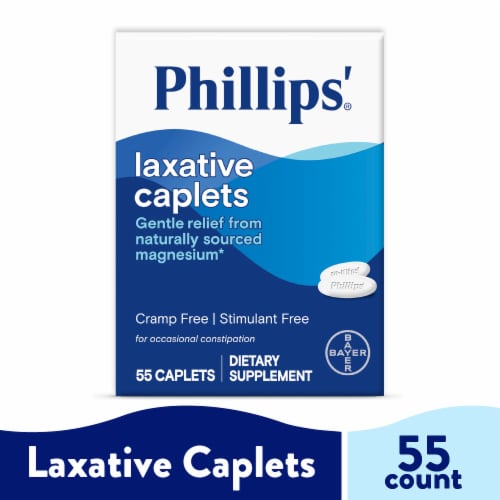 Phillips'® Laxative Caplets Perspective: front