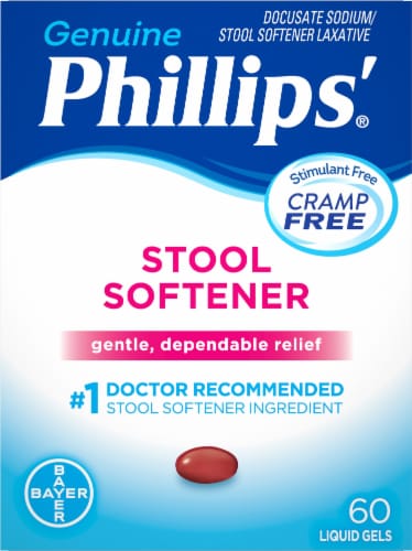 Phillips® Stool Softener Liquid Gels Perspective: front
