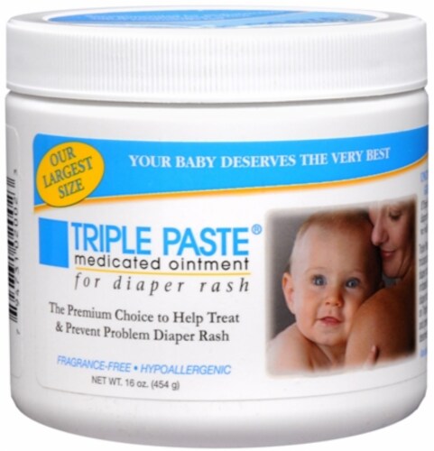 Triple Paste® Hypoallergenic Zinc Oxide Baby Diaper Rash Cream, 8 oz -  Harris Teeter