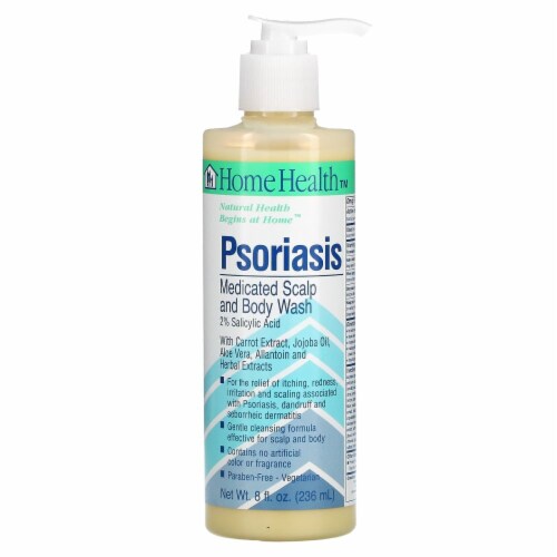 Home Health Psoriasis Medicated Scalp and Body Wash Perspective: front