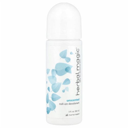 Herbal Magic Unscented Roll-On Deodorant Perspective: front