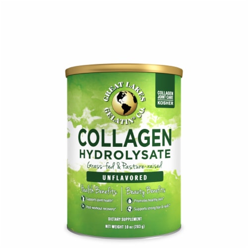 Collagen Peptides, Unflavored, 10 oz Can Perspective: front