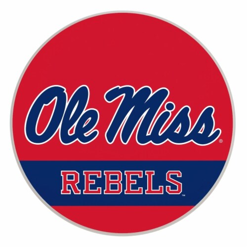 Mississippi Rebels Ole Miss Paper Coaster 4 Pack Perspective: front