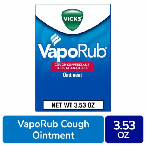 Vicks VapoRub Original Cough Suppressant Ointment Perspective: front