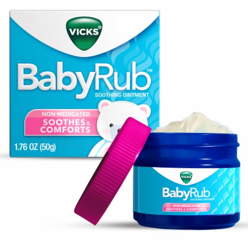 BabyRub Chest Rub Ointment, from the makers of VapoRub, 1.76 oz Perspective: front