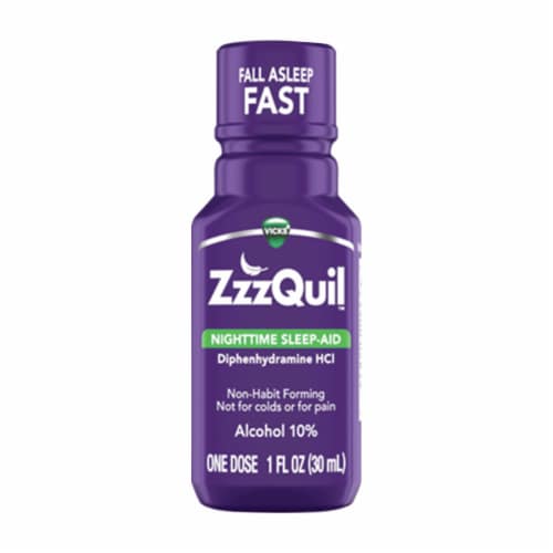 Vicks® ZzzQuil™ Nighttime Sleep-Aid Single Dose Perspective: front
