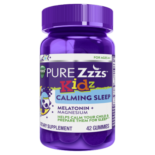 Vicks® Pure Zzzs™ Kidz Calming Sleep Melatonin =Magnesium Perspective: front