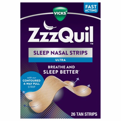 ZZQuil, Sleep Nasal Strips Ultra Perspective: front
