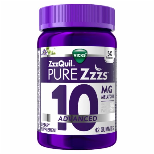 Vicks ZzzQuil™ Advanced Melatonin 10 MG Perspective: front