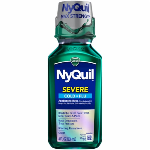 Fry's Food Stores - Nyquil Severe Cold & Flu Liquid, 8 fl oz Fry's Food Stores - Nyquil Severe Cold & Flu Liquid, 8 fl oz