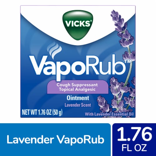 Vicks Lavender Scent VapoRub Perspective: front