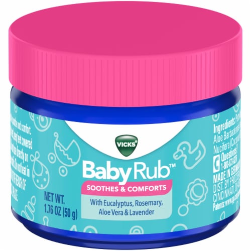 Vicks BabyCream, with Soothing Aloe, Eucalyptus, Lavender, and Rosemary,  from the Makers of VapoRub, 3oz Tube