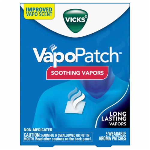 Vicks VapoPatch Soothing Vapors Wearable Aroma Patches Perspective: front