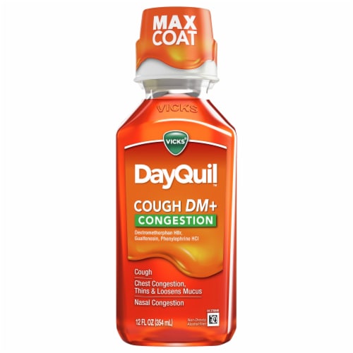 DayQuil™ Cough DM+ Congestion Non-Drowsy Cough Syrup Perspective: front