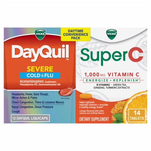 Vicks DayQuil & Super C Convenience Pack Perspective: front