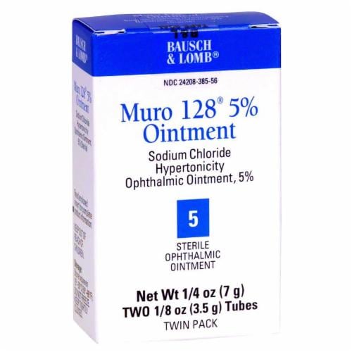 Bausch & Lomb Muro-128 5% Ointment Perspective: front