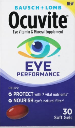 Ocuvite Eye Performance Vitamin & Mineral Supplement Softgels Perspective: front