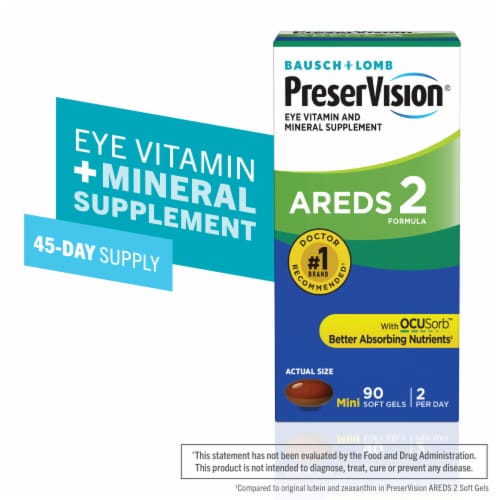 Preservision Areds Eye Vitamin Mineral Supplement Minigels Ct Ralphs