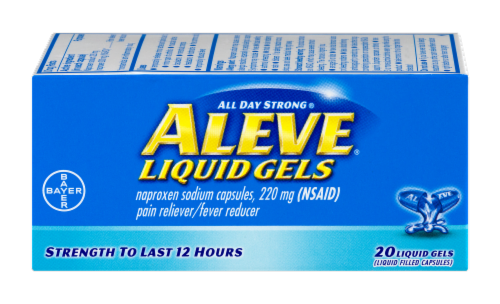 Aleve 220 mg Liquid Gels Perspective: front