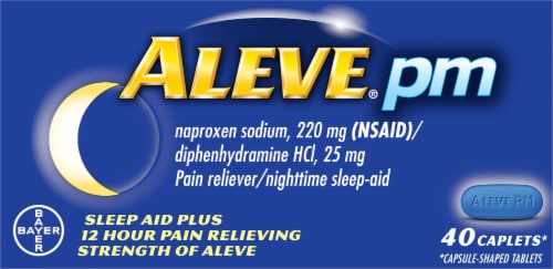 Aleve PM Caplets Perspective: front
