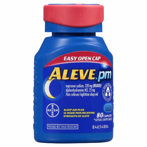 Aleve PM Naproxen Sodium Caplets Perspective: front