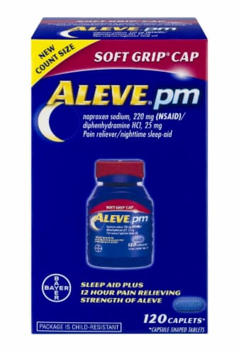Aleve PM Sleep Aid Caplets Perspective: front