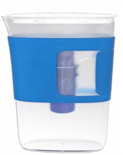 Pur 6-Cup Pitcher with Sleeve - Blue Perspective: front