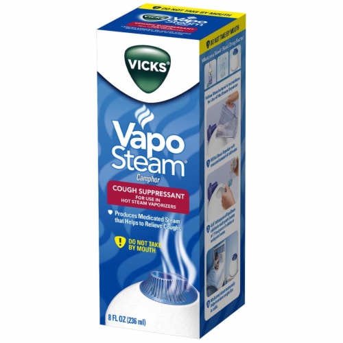 Vicks VapoSteam Cough Supressant Liquid Perspective: front