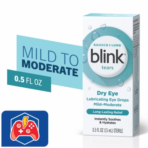 Blink® Tears Lubricating 3-in-1 Extended Relief Eye Drops Perspective: front