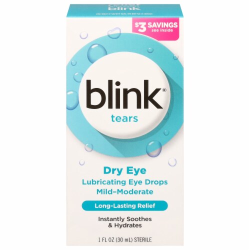 Blink Tears Lubricating Eye Drops Perspective: front