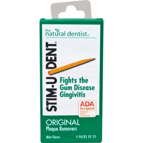 STIM-U-DENT Original Mint Flavor Plaque Removers Perspective: front